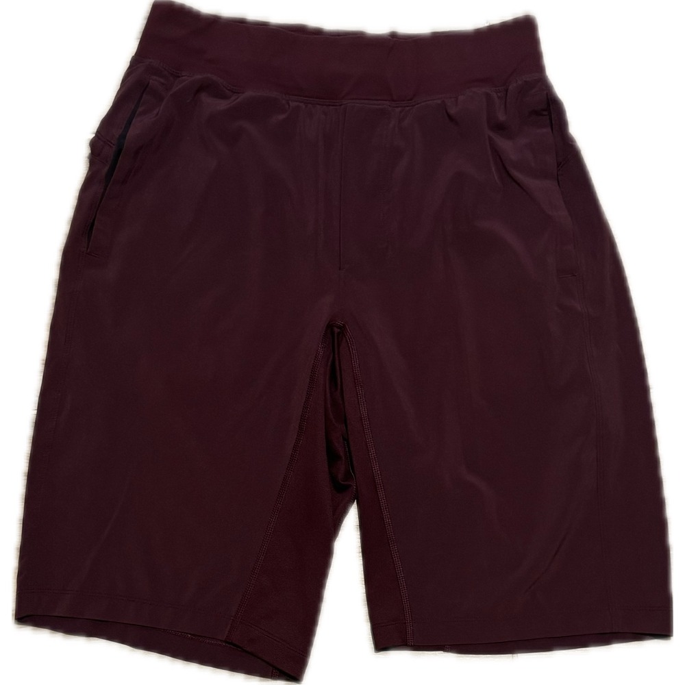 Lululemon Mens THE Short 9 Inch Burgundy Maroon Training Gym Shorts Size Small
